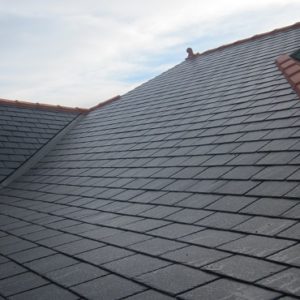 Slate roof tiles