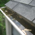 cleaning gutters